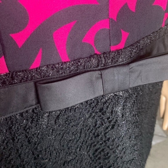 Tracy Reese Silk/Tweed A-Line Mini Dress Bow Waist Band Size Small - Picture 4 of 14